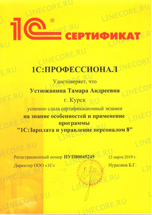 1С:Профессионал. Зарплата и управление персоналом 8