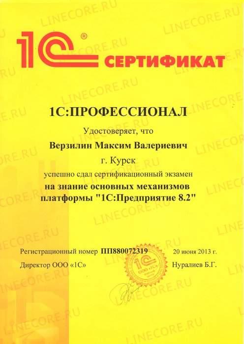 1С:Профессионал. Платформа 1С:Предприятие 8.2