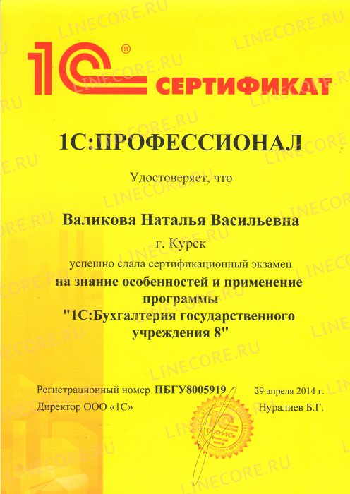 1С:Профессионал. Бухгалтерия государственного учреждения 8