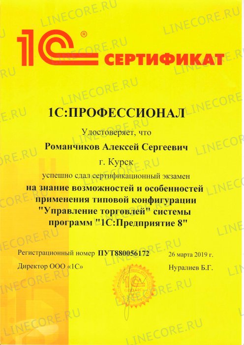 1С:Профессионал. Управление торговлей 8