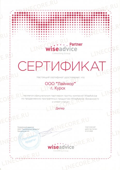 Официальный партнер «WiseAdvice»
