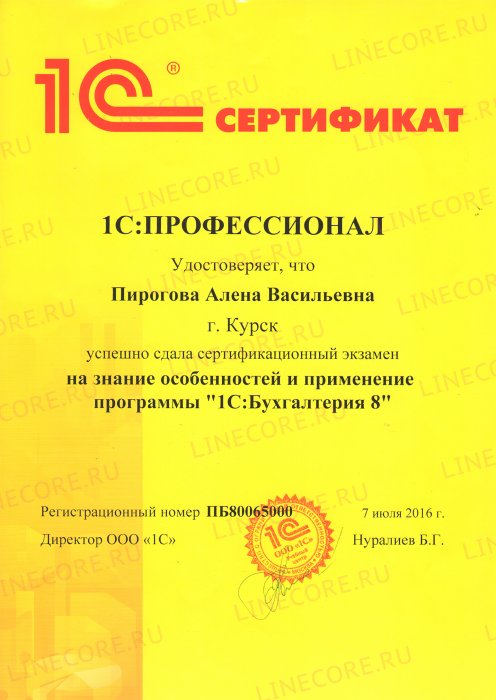 1С:Профессионал. Бухгалтерия 8