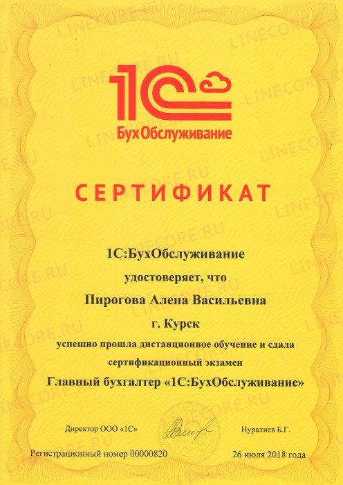 1С:БухОбслуживание. Главный бухгалтер