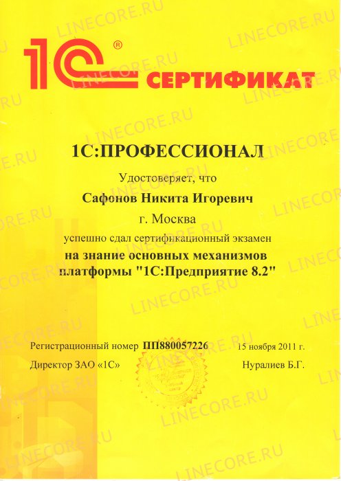 1С:Специалист. Платформа 1С:Предприятие 8.2