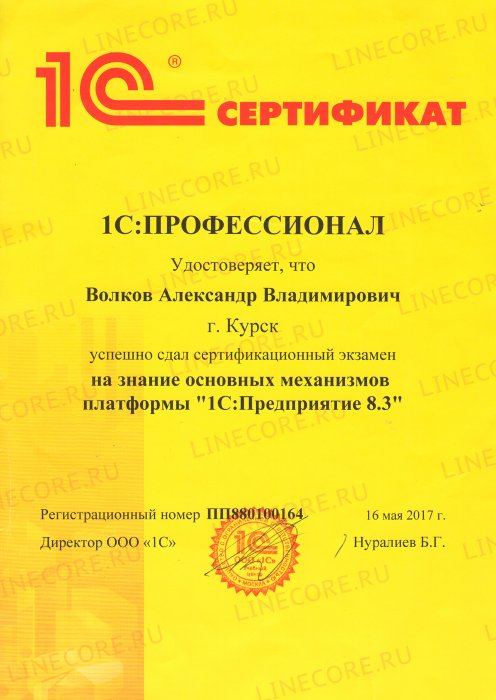1С:Профессионал. Платформа 1С:Предприятие 8.3